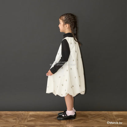 日本童裝 Ly# mine x miffy  刺繡泡泡連身裙 100-140cm 女童款 秋季 DRESSES