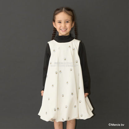 日本童裝 Ly# mine x miffy  刺繡泡泡連身裙 100-140cm 女童款 秋季 DRESSES