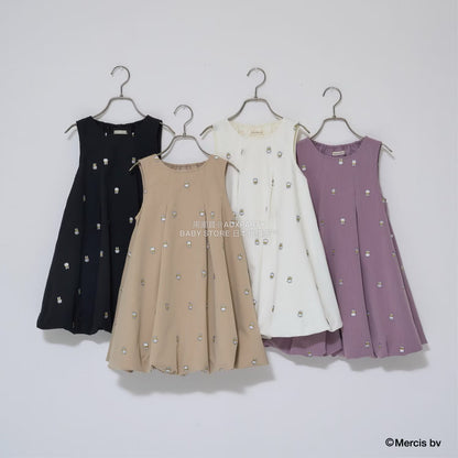 日本童裝 Ly# mine x miffy  刺繡泡泡連身裙 100-140cm 女童款 秋季 DRESSES