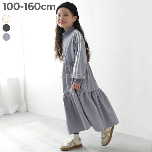 日本童裝 dev!rock 半拉鍊運動連身裙 100-160cm 女童款 冬季 DRESSES