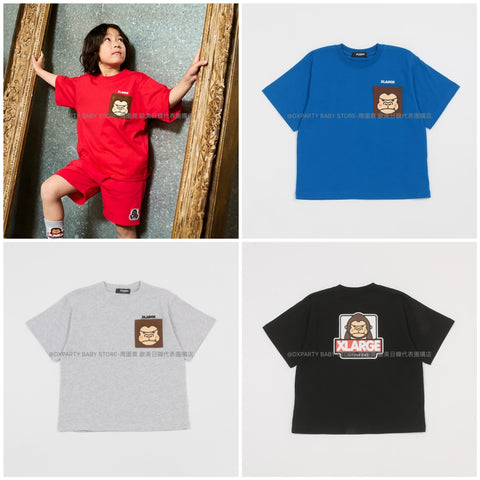 日本童裝 XLARGE KIDS 大猩猩背面印花短袖上衣 80-140cm 男童款 夏季 TOPS