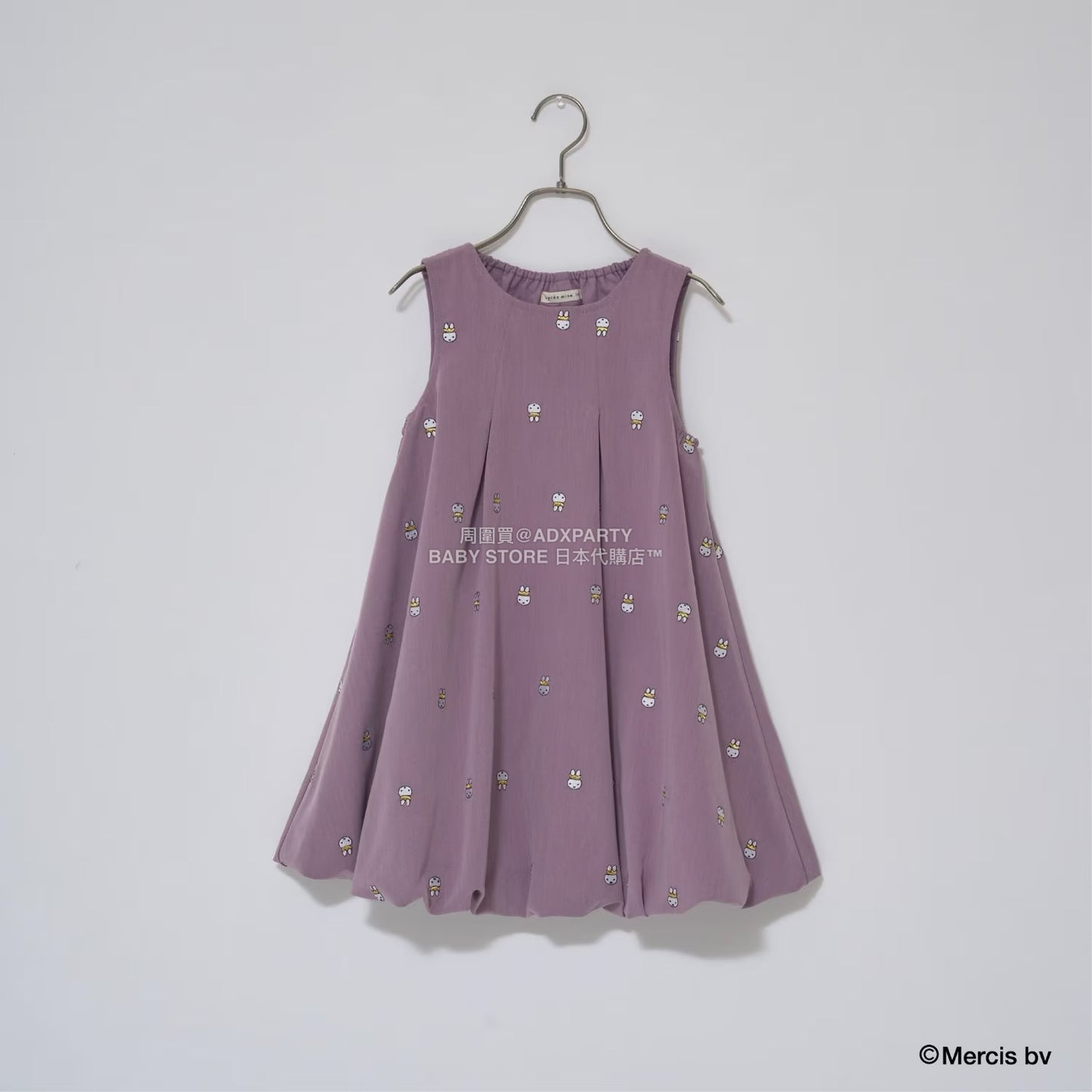 日本童裝 Ly# mine x miffy  刺繡泡泡連身裙 100-140cm 女童款 秋季 DRESSES