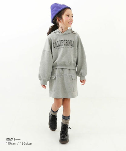 日本童裝 dev!rock 衛衣短裙兩件套裝 100-160cm 女童款 冬季 TOPS SKIRTS