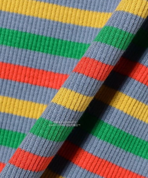 日本童裝 B:MING by BEAMS 條紋喇叭袖上衣 100-140cm 女童款 秋冬季 TOPS