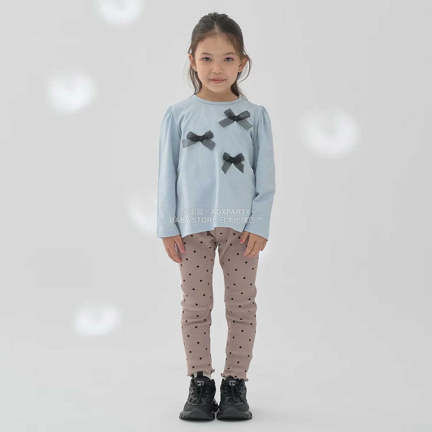 日本童裝 Ly# mine 彈力緊身長褲 100-150cm 女童款 秋季 PANTS 聖誕紅/新年紅