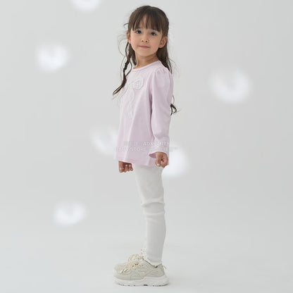 日本童裝 Ly# mine 彈力緊身長褲 100-150cm 女童款 秋季 PANTS 聖誕紅/新年紅