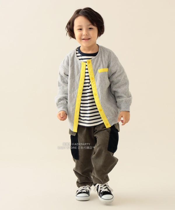 日本童裝 BEAMS mini 絎縫啪扣外套 90-150cm 男童款/女童款 秋冬季 (適合初秋、香港平均溫度）OUTERWEAR 