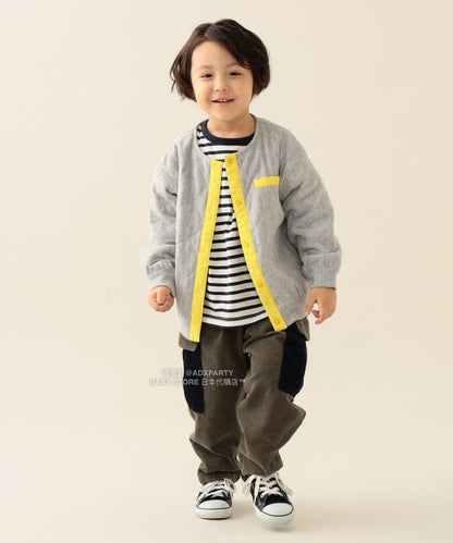 日本童裝 BEAMS mini 絎縫啪扣外套 90-150cm 男童款/女童款 秋冬季 (適合初秋、香港平均溫度）OUTERWEAR 