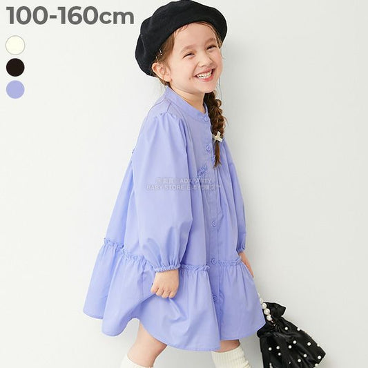 日本童裝 dev!rock 蓬鬆層疊襯衫連身裙 100-160cm 女童款 冬季 DRESSES