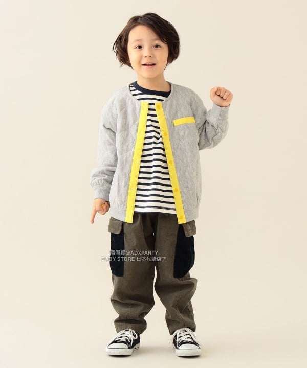 日本童裝 BEAMS mini 絎縫啪扣外套 90-150cm 男童款/女童款 秋冬季 (適合初秋、香港平均溫度）OUTERWEAR 