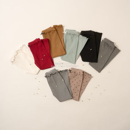 日本童裝 Ly# mine 彈力緊身長褲 100-150cm 女童款 秋季 PANTS 聖誕紅/新年紅