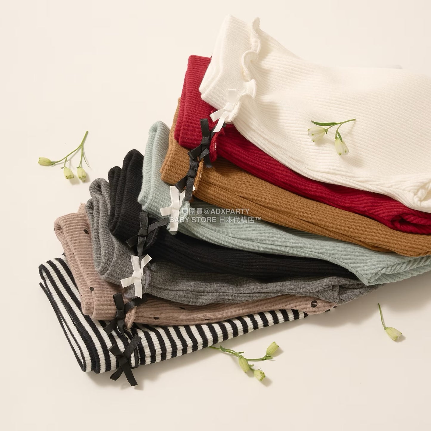 日本童裝 Ly# mine 彈力緊身長褲 100-150cm 女童款 秋季 PANTS 聖誕紅/新年紅