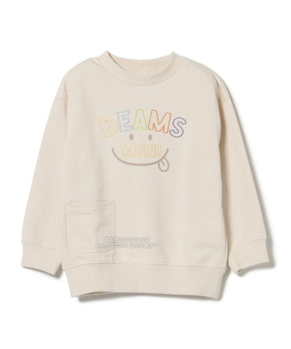 日本童裝 BEAMS mini 微笑刺繡運動衛衣 90-130cm 男童款/女童款 秋冬季 TOPS