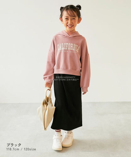 日本童裝 dev!rock 羅紋開衩半裙 100-160cm 女童款 冬季 SKIRTS