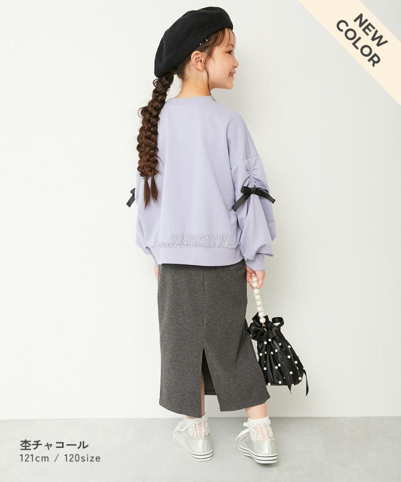 日本童裝 dev!rock 羅紋開衩半裙 100-160cm 女童款 冬季 SKIRTS