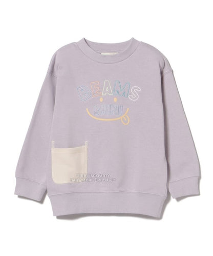 日本童裝 BEAMS mini 微笑刺繡運動衛衣 90-130cm 男童款/女童款 秋冬季 TOPS