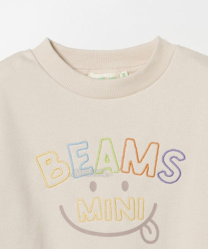 日本童裝 BEAMS mini 微笑刺繡運動衛衣 90-130cm 男童款/女童款 秋冬季 TOPS