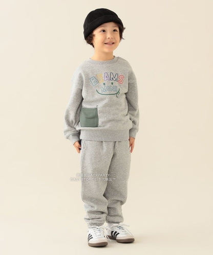日本童裝 BEAMS mini 微笑刺繡運動衛衣 90-130cm 男童款/女童款 秋冬季 TOPS