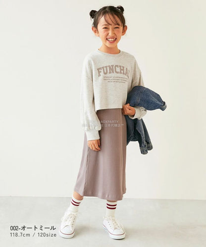 日本童裝 dev!rock 衛衣發羅紋背心裙兩件套裝 100-160cm 女童款 冬季 TOPS DRESSES