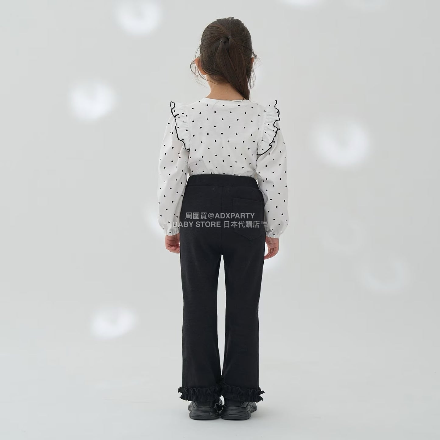 日本童裝 Ly# mine 蓬鬆皺褶喇叭長褲 100-140cm 女童款 秋季 PANTS