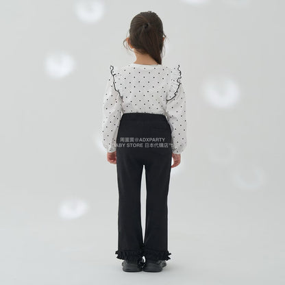 日本童裝 Ly# mine 蓬鬆皺褶喇叭長褲 100-140cm 女童款 秋季 PANTS