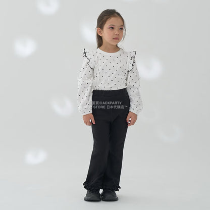 日本童裝 Ly# mine 蓬鬆皺褶喇叭長褲 100-140cm 女童款 秋季 PANTS