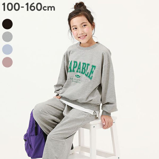 日本童裝 dev!rock 學院風衛衣兩件套裝 100-160cm 女童款 冬季 TOPS PANTS