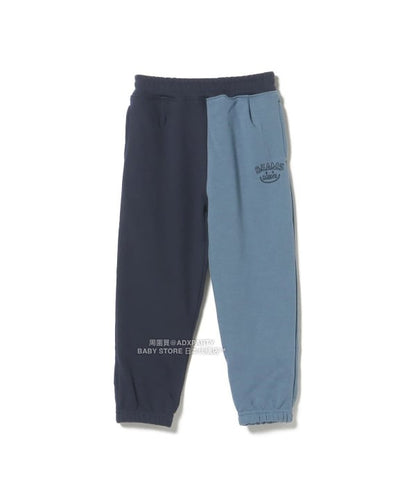 日本童裝 BEAMS mini 微笑logo運動褲 90-140cm 男童款 秋冬季 PANTS
