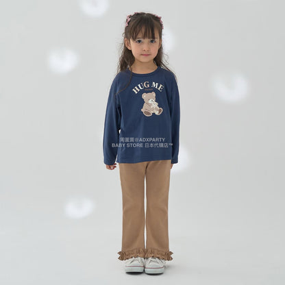 日本童裝 Ly# mine 蓬鬆皺褶喇叭長褲 100-140cm 女童款 秋季 PANTS