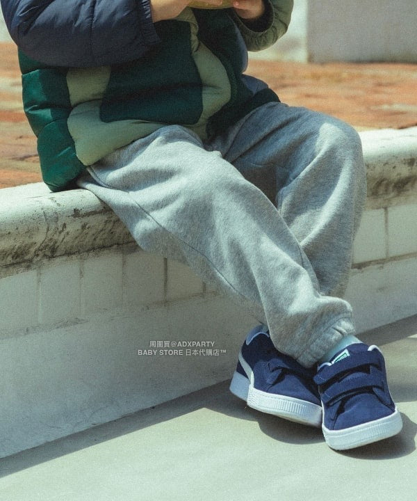 日本童裝 BEAMS mini 微笑logo運動褲 90-140cm 男童款 秋冬季 PANTS