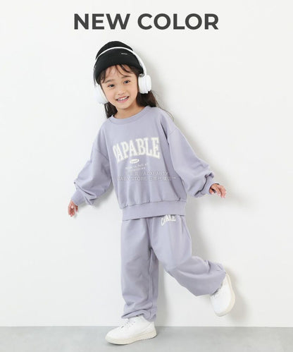 日本童裝 dev!rock 學院風衛衣兩件套裝 100-160cm 女童款 冬季 TOPS PANTS