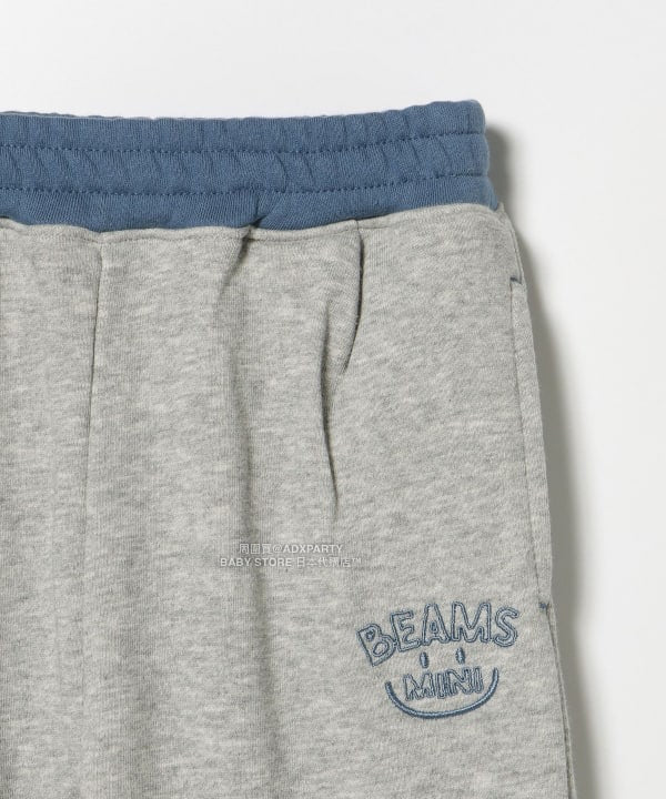 日本童裝 BEAMS mini 微笑logo運動褲 90-140cm 男童款 秋冬季 PANTS