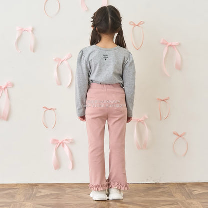 日本童裝 Ly# mine 蓬鬆皺褶喇叭長褲 100-140cm 女童款 秋季 PANTS