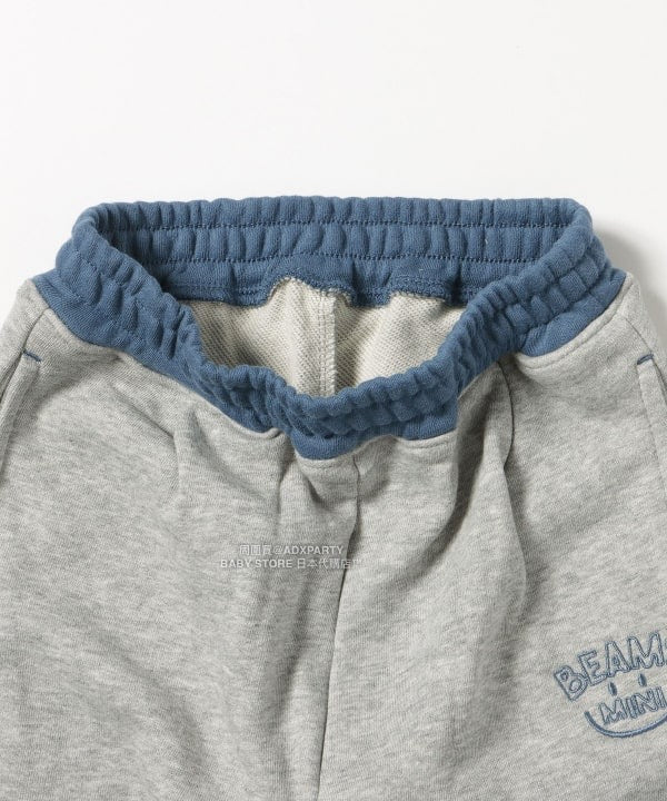 日本童裝 BEAMS mini 微笑logo運動褲 90-140cm 男童款 秋冬季 PANTS