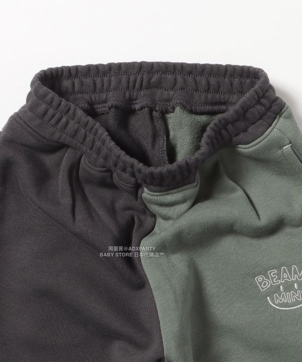 日本童裝 BEAMS mini 微笑logo運動褲 90-140cm 男童款 秋冬季 PANTS