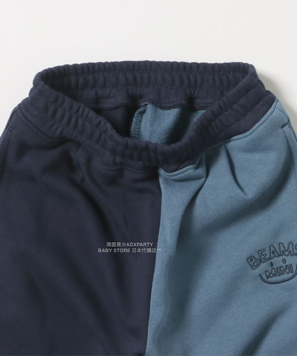 日本童裝 BEAMS mini 微笑logo運動褲 90-140cm 男童款 秋冬季 PANTS