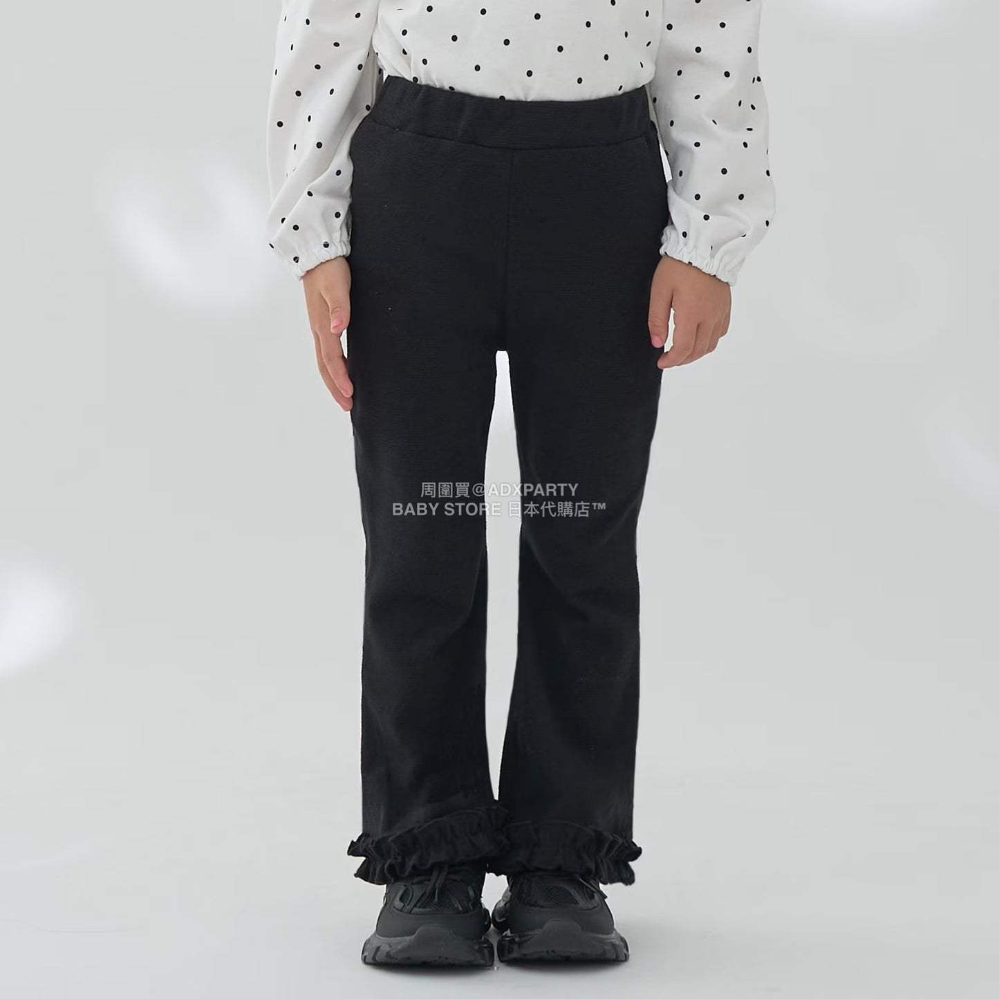 日本童裝 Ly# mine 蓬鬆皺褶喇叭長褲 100-140cm 女童款 秋季 PANTS
