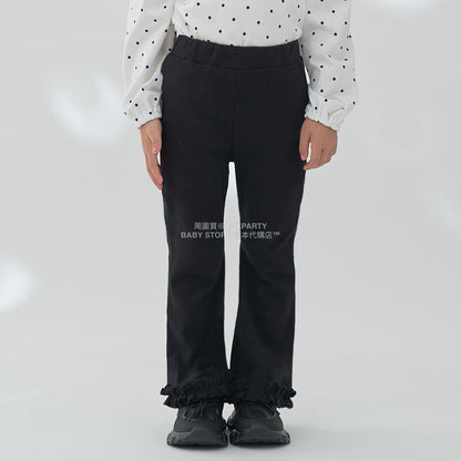 日本童裝 Ly# mine 蓬鬆皺褶喇叭長褲 100-140cm 女童款 秋季 PANTS