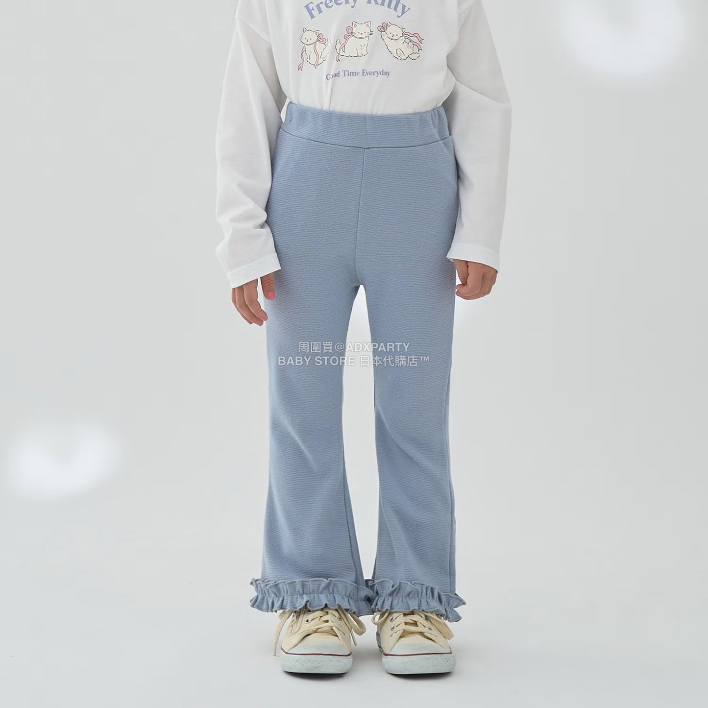 日本童裝 Ly# mine 蓬鬆皺褶喇叭長褲 100-140cm 女童款 秋季 PANTS