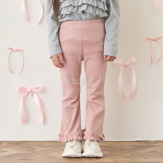 日本童裝 Ly# mine 蓬鬆皺褶喇叭長褲 100-140cm 女童款 秋季 PANTS