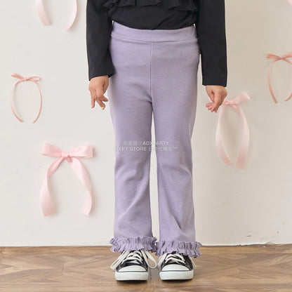 日本童裝 Ly# mine 蓬鬆皺褶喇叭長褲 100-140cm 女童款 秋季 PANTS