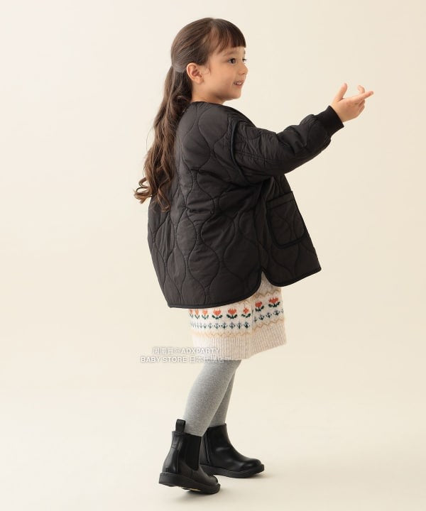 日本童裝 BEAMS mini 絎縫拉鍊外套 90-150cm 男童款/女童款 秋冬季  (適合初秋、香港平均溫度、寒冷天氣）OUTERWEAR 