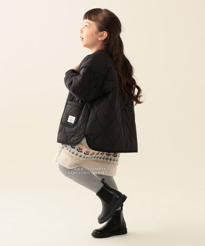 日本童裝 BEAMS mini 絎縫拉鍊外套 90-150cm 男童款/女童款 秋冬季  (適合初秋、香港平均溫度、寒冷天氣）OUTERWEAR 