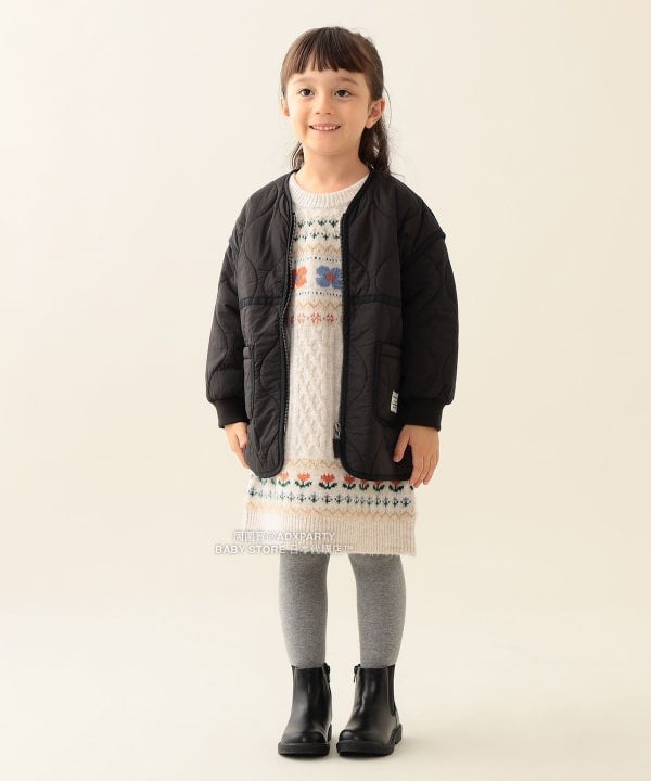 日本童裝 BEAMS mini 絎縫拉鍊外套 90-150cm 男童款/女童款 秋冬季  (適合初秋、香港平均溫度、寒冷天氣）OUTERWEAR 