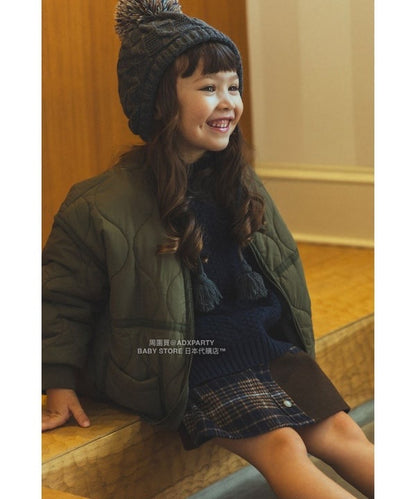 日本童裝 BEAMS mini 絎縫拉鍊外套 90-150cm 男童款/女童款 秋冬季  (適合初秋、香港平均溫度、寒冷天氣）OUTERWEAR 