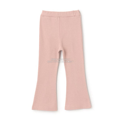 日本童裝 Ly# mine 心型口袋下擺開衩喇叭長褲 100-140cm 女童款 秋季 PANTS