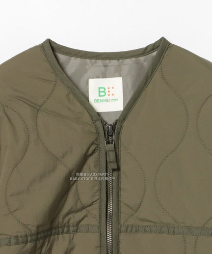 日本童裝 BEAMS mini 絎縫拉鍊外套 90-150cm 男童款/女童款 秋冬季  (適合初秋、香港平均溫度、寒冷天氣）OUTERWEAR 