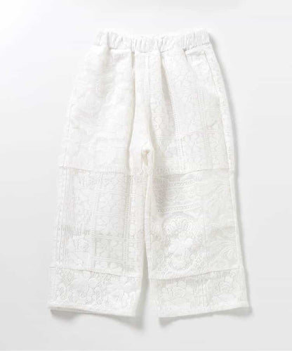 日本童裝 BREEZE 拼接蕾絲長褲 90-140cm 女童款 夏季 PANTS