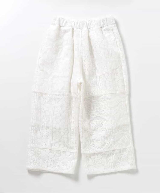日本童裝 BREEZE 拼接蕾絲長褲 90-140cm 女童款 夏季 PANTS