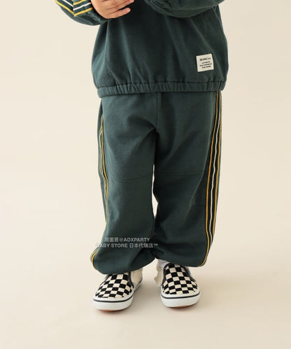 日本童裝 BEAMS mini 線條衛衣運動褲 90-140cm 男童款 秋冬季 PANTS